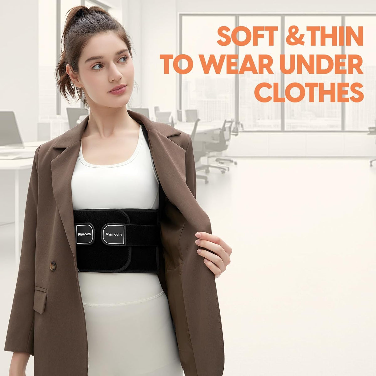 Korex Ergonomic Back Brace & Posture Corrector – Adjustable Spine & Lumbar Support